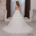 Sleeveless Ball Gown Lace Appliques bride long classic wedding dress